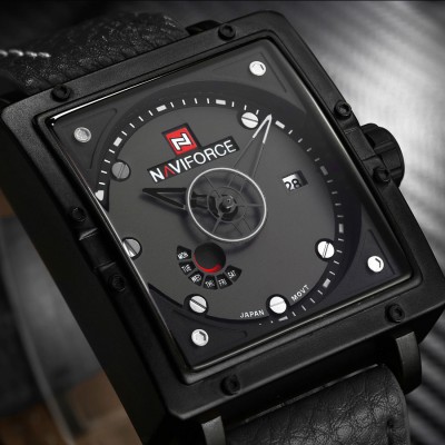 Naviforce NF9065 Men's Military Quartz Wrist Watch - Black